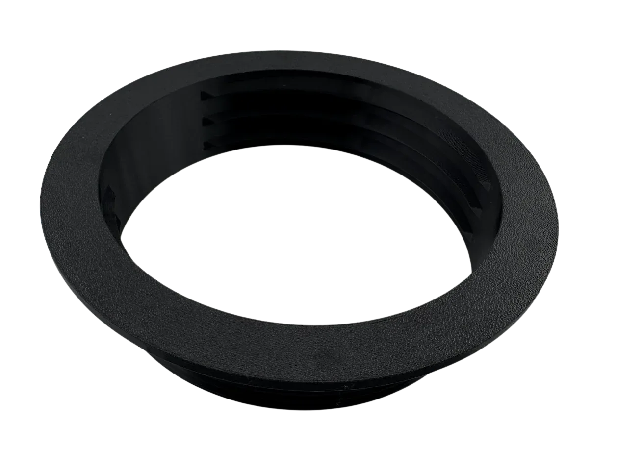 Magnetic Omni-directional Threaded Portable AC Vent Kit, 6 inch Flange Mount with Off-Season Cover | Black | 6MNT-MAG-KIT-BK - Intulon