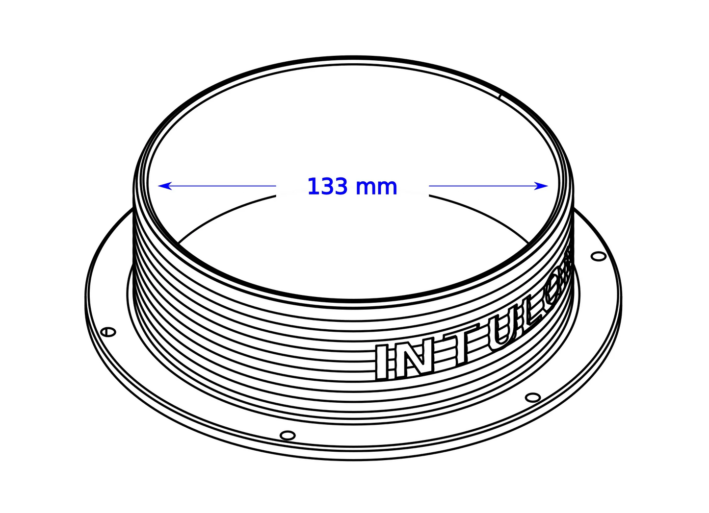 Magnetic Omni-directional Threaded Portable AC Vent Kit, 5 inch Flange Mount with Off-Season Cover | Black | 5MNT-MAG-KIT-BK image 9
