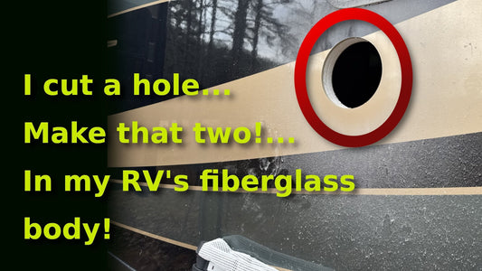 How I vented a portable air conditioner exhaust through my Class A RV (motor home) wall