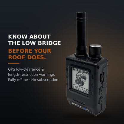 Intulon OVAPAS — Low Overpass Clearance & Vehicle Length Warning Device for RVs and Trucks
