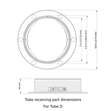 Magnetic Omni-directional Threaded Wall Flange Mount for Portable Air Conditioner for Ecoflow Wave 2 Tube D | Black | D-MNT-TUBE-BK image 3