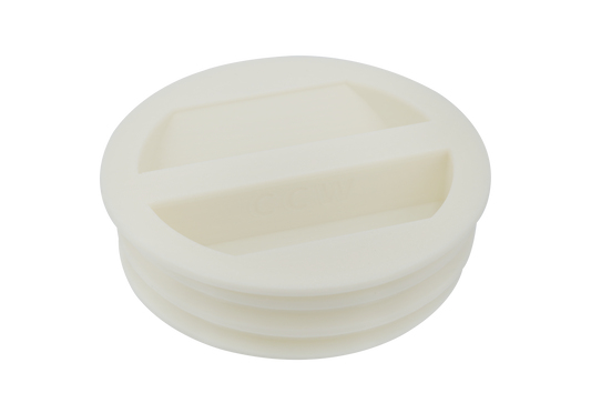 5-inch Tube Portable AC Exhaust Hose Wall Mount Plug - Counter-Clockwise Thread 5CCWPLUG image 0