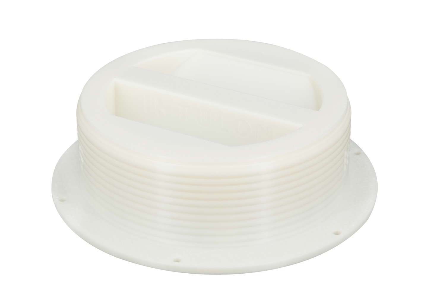 Omni-directional Threaded Wall Flange Mount for 5-inch Portable Air Conditioner Exhaust Tube with Off-Season Plug Kit/Bundle 5MNT-PLUG-KIT by Intulon image 1