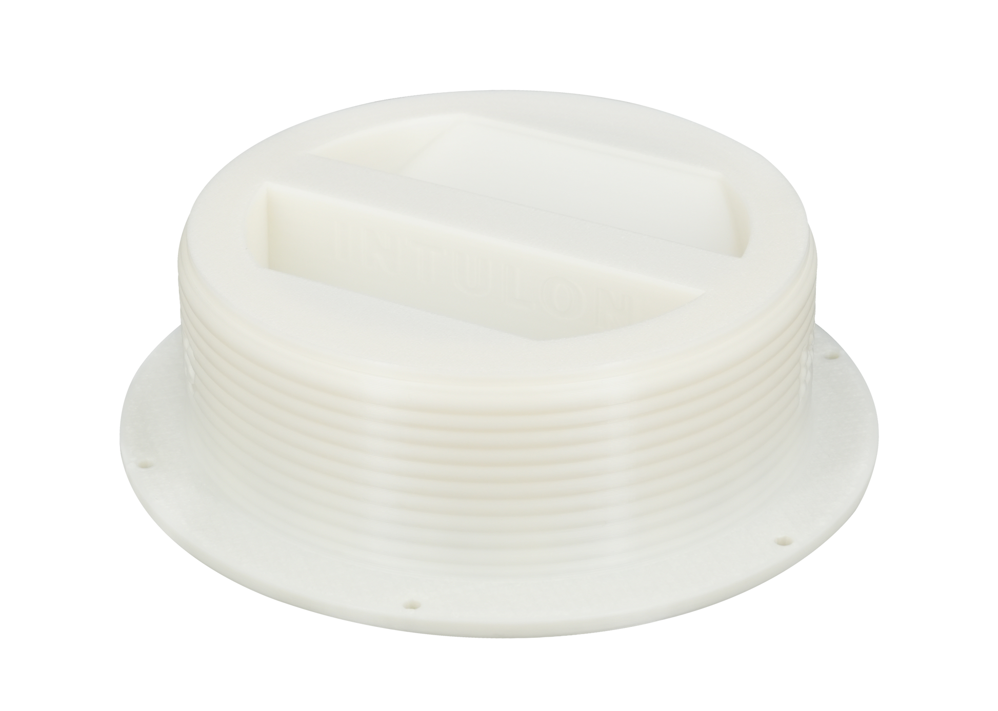 Omni-directional Threaded Wall Flange Mount for 5-inch Portable Air Conditioner Exhaust Tube with Off-Season Plug Kit/Bundle 5MNT-PLUG-KIT by Intulon image 1