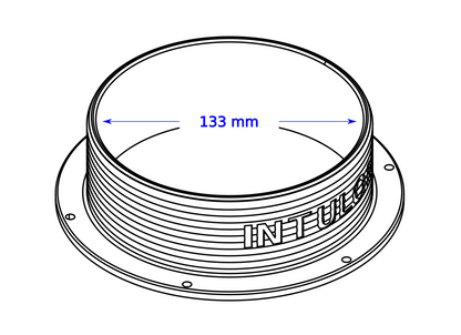 Intulon 5-inch Tube Portable Air Conditioner Exhaust Hose Flange Wall Mount - Counter Clockwise Thread 5CCWMOUNT image 2