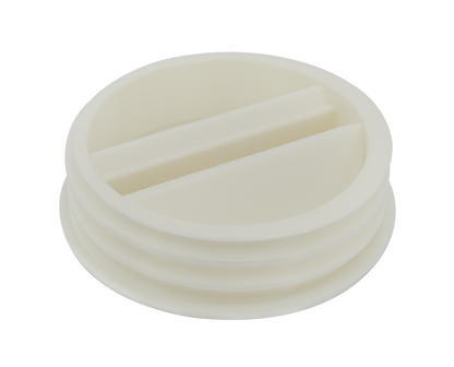 5-inch Tube Portable AC Exhaust Hose Wall Mount Plug - Counter-Clockwise Thread 5CCWPLUG image 1