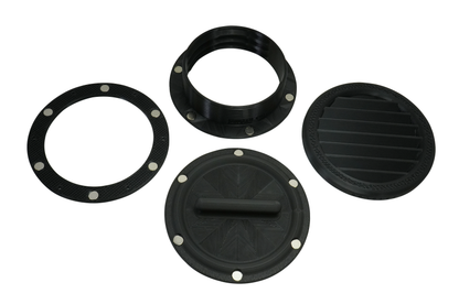 Magnetic Portable Air Conditioner Vent Kit for Campers, RVs and Tents with Off-season Cover for 5 inch Tubes  [5VENT-KIT] image 0