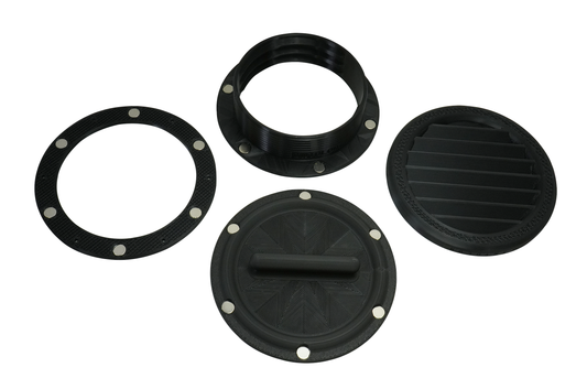 Magnetic Portable Air Conditioner Vent Kit for Campers, RVs and Tents with Off-season Cover for 5 inch Tubes  [5VENT-KIT] image 0