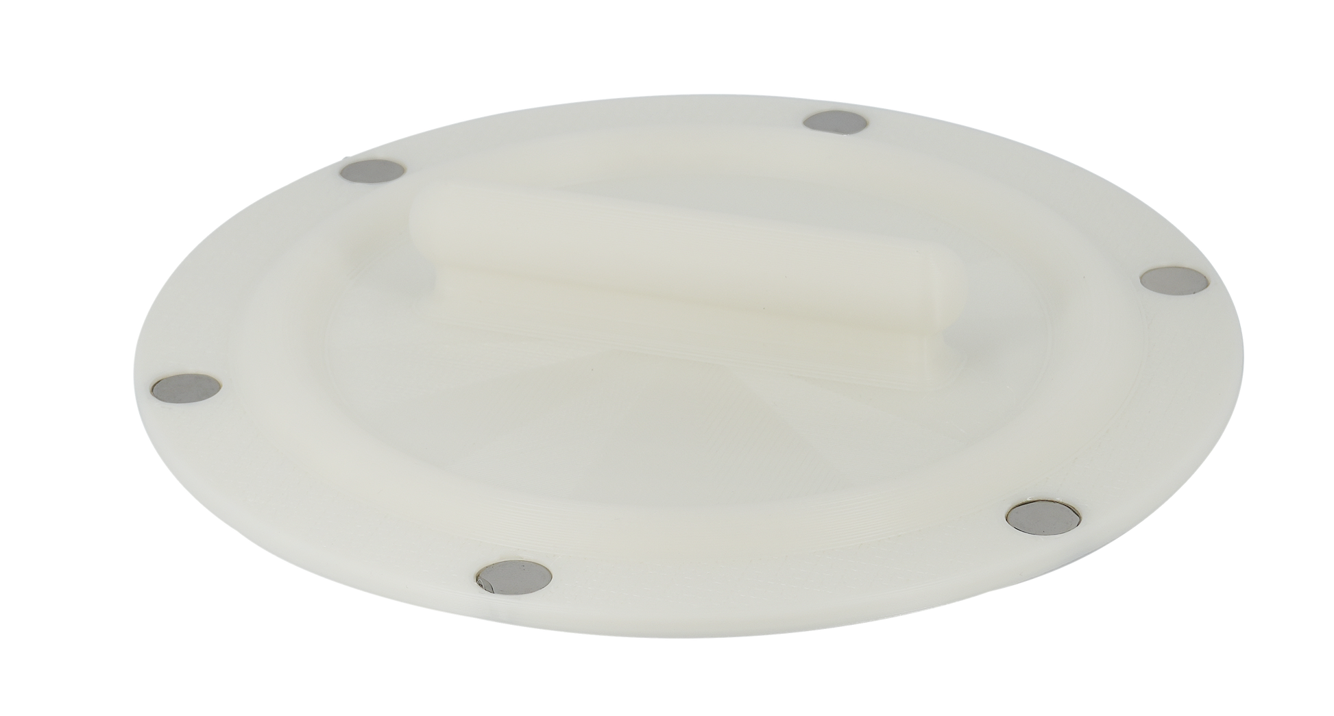 Magnetic Omni-directional Threaded Portable AC Vent Kit, 6 inch Flange Mount with Off-Season Cover | White | 6MNT-MAG-KIT-WH image 2