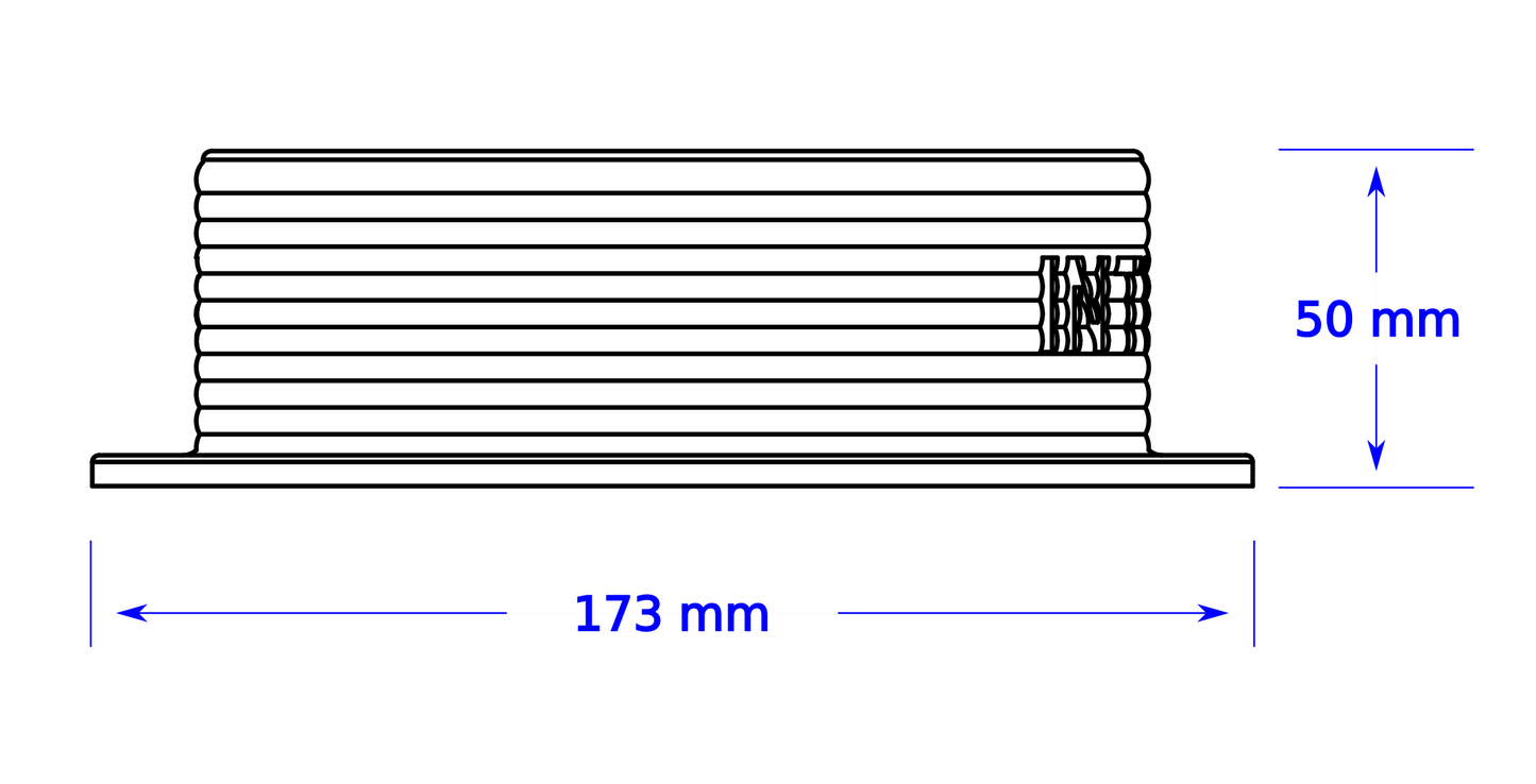 Magnetic Omni-directional Threaded Portable AC Vent Kit, 5 inch Flange Mount with Off-Season Cover | Black | 5MNT-MAG-KIT-BK image 7