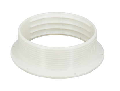 Omni-directional Threaded Wall Flange Mount for 5-inch Portable Air Conditioner Exhaust Tube with Off-Season Plug Kit/Bundle 5MNT-PLUG-KIT by Intulon image 2