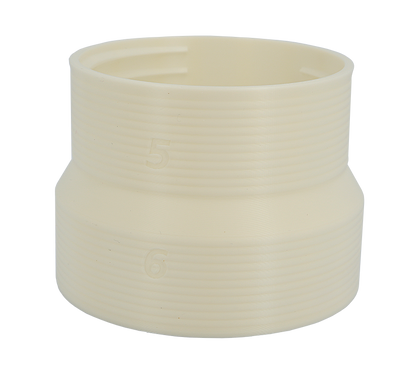 intulon 6-inch to 5-inch Portable A/C Exhaust Hose Coupler/Adapter/Reducer - Omnidirectional - Clockwise or Counter-clockwise Thread image 0