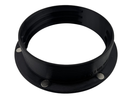Magnetic Omni-directional Threaded Wall Flange Mount for Portable Air Conditioner 6 inch Exhaust Hose/Tube | Black | 6MNT-TUBE-BK image 0