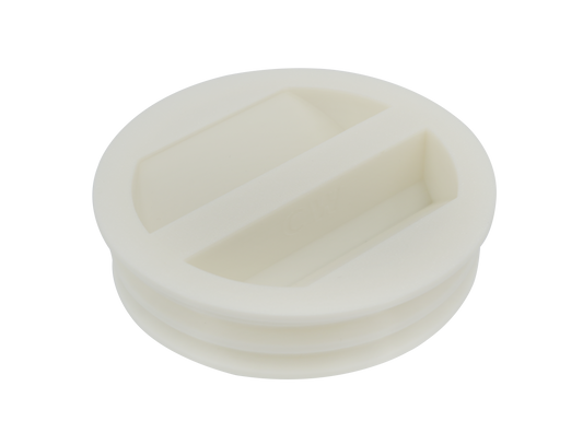 5-inch Tube Portable AC Exhaust Hose Wall Mount Plug - Clockwise Thread 5CWPLUG image 0