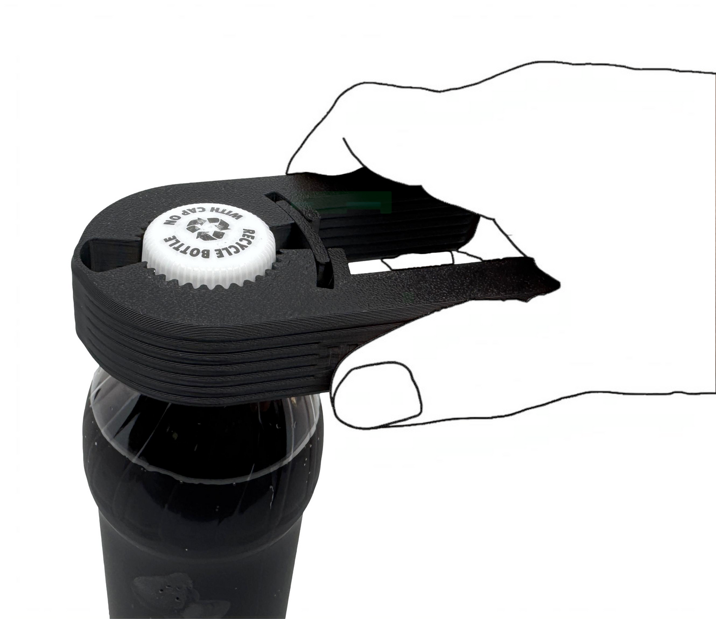 Intulon V7 Water Bottle Opener for Seniors - Ergonomic Kitchen Gadget