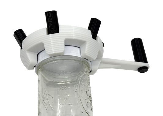 Intulon Jar opener on white-cap mason jar