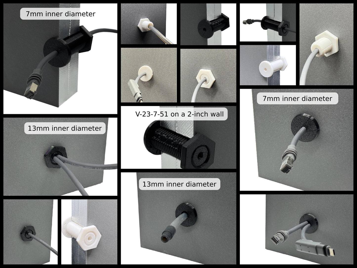 Intulon Grommet Tool Kit for Starlink Ethernet Cable Pass Through, Waterproof with Included Transparent Silicone Caulk, RV and House Wall Cable Management [2-Pack] image 5