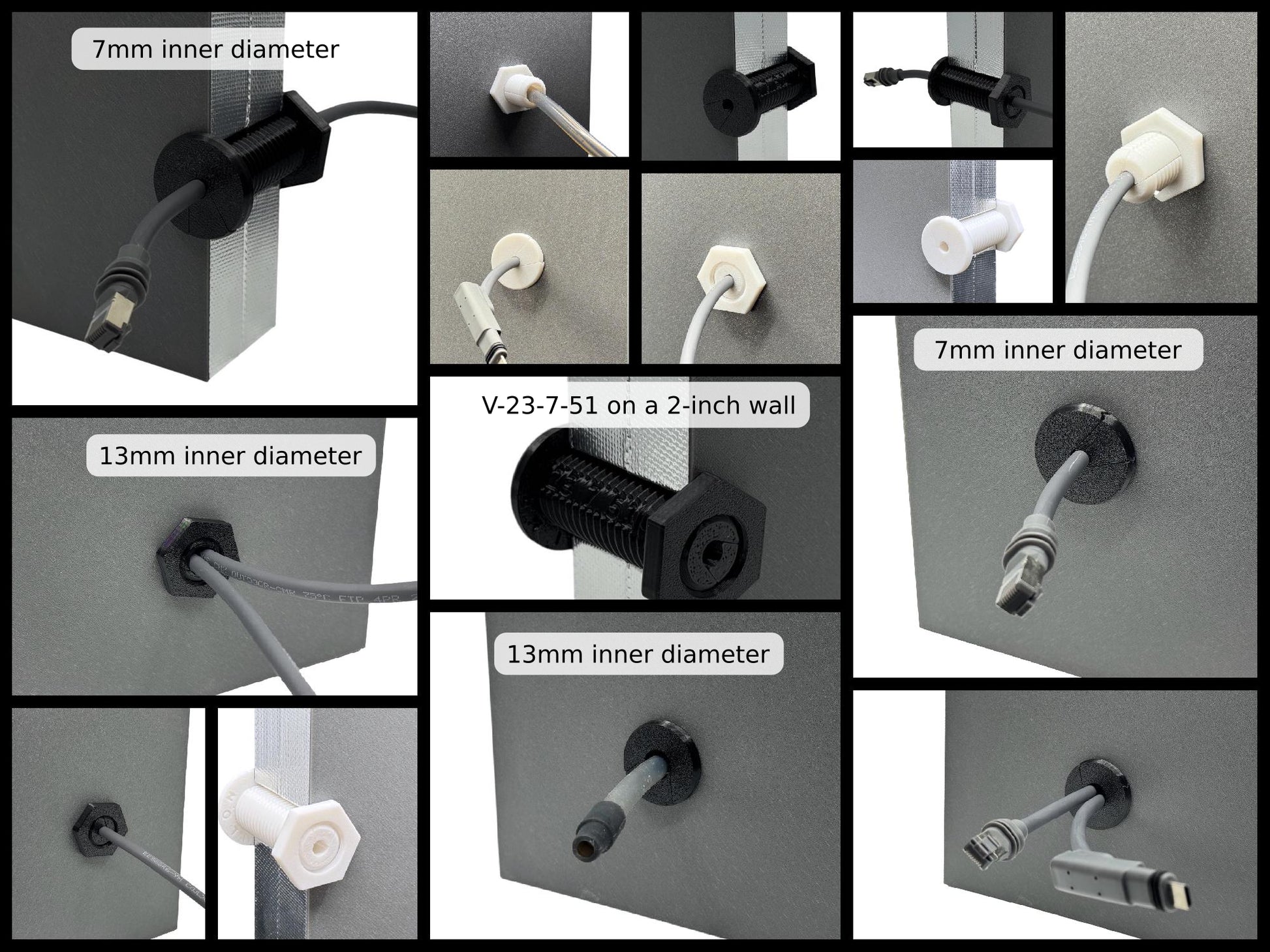 Intulon Grommet Tool Kit for Starlink Ethernet Cable Pass Through, Waterproof with Included Transparent Silicone Caulk, RV and House Wall Cable Management [2-Pack] image 5