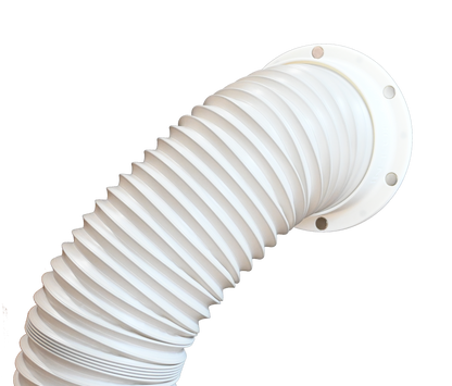 Magnetic Portable Air Conditioner 6-inch Exhaust Tube Flange Wall Mount and Cover - Counter-Clockwise Thread image 2