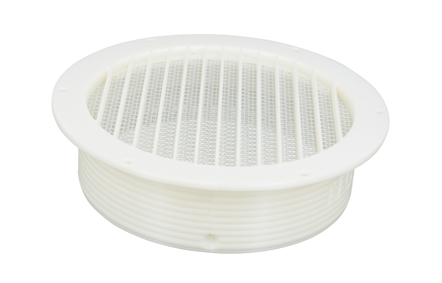 Omni-directional Threaded Flange Mount for Portable Air Conditioner Exhaust Hose - Indoor with Net/Insect Screen - 5 inch image