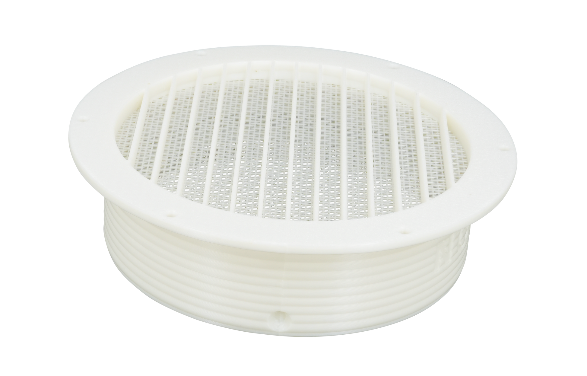 Omni-directional Threaded Flange Mount for Portable Air Conditioner Exhaust Hose - Indoor with Net/Insect Screen - 5 inch image