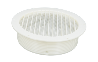 Omni-directional Threaded Flange Mount for Portable Air Conditioner Exhaust Hose - Indoor with Net/Insect Screen - 5 inch image