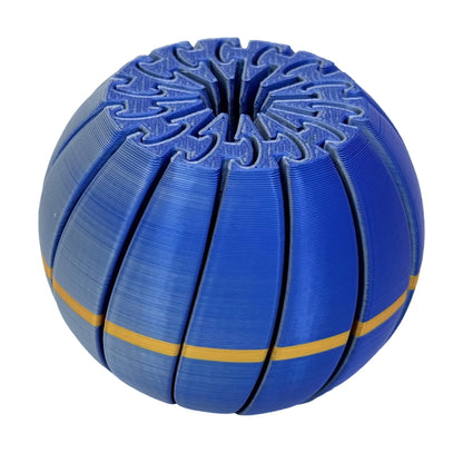 Intulon 3D-Printed Fidget Ball - 14 Section Design for Stress Relief and Entertainment - 3 Inch Diameter - Intulon