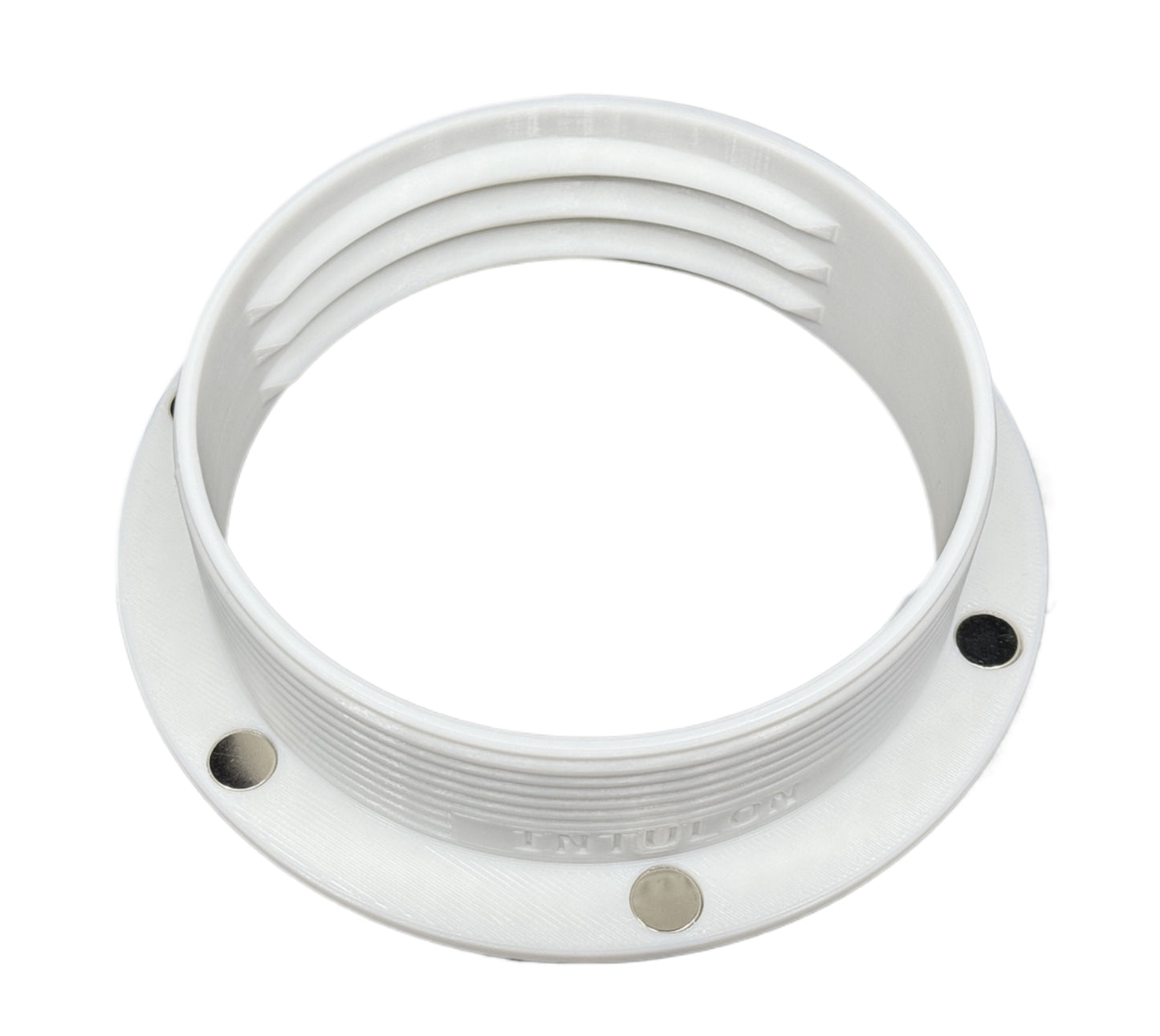 Intulon Magnetic Flange Mount and Magnetic Ring for 5 inch Diameter Tubes | White image 1