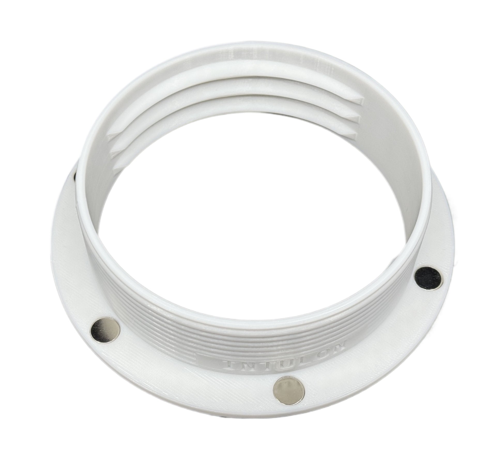Intulon Magnetic Flange Mount and Magnetic Ring for 5 inch Diameter Tubes | White image 1