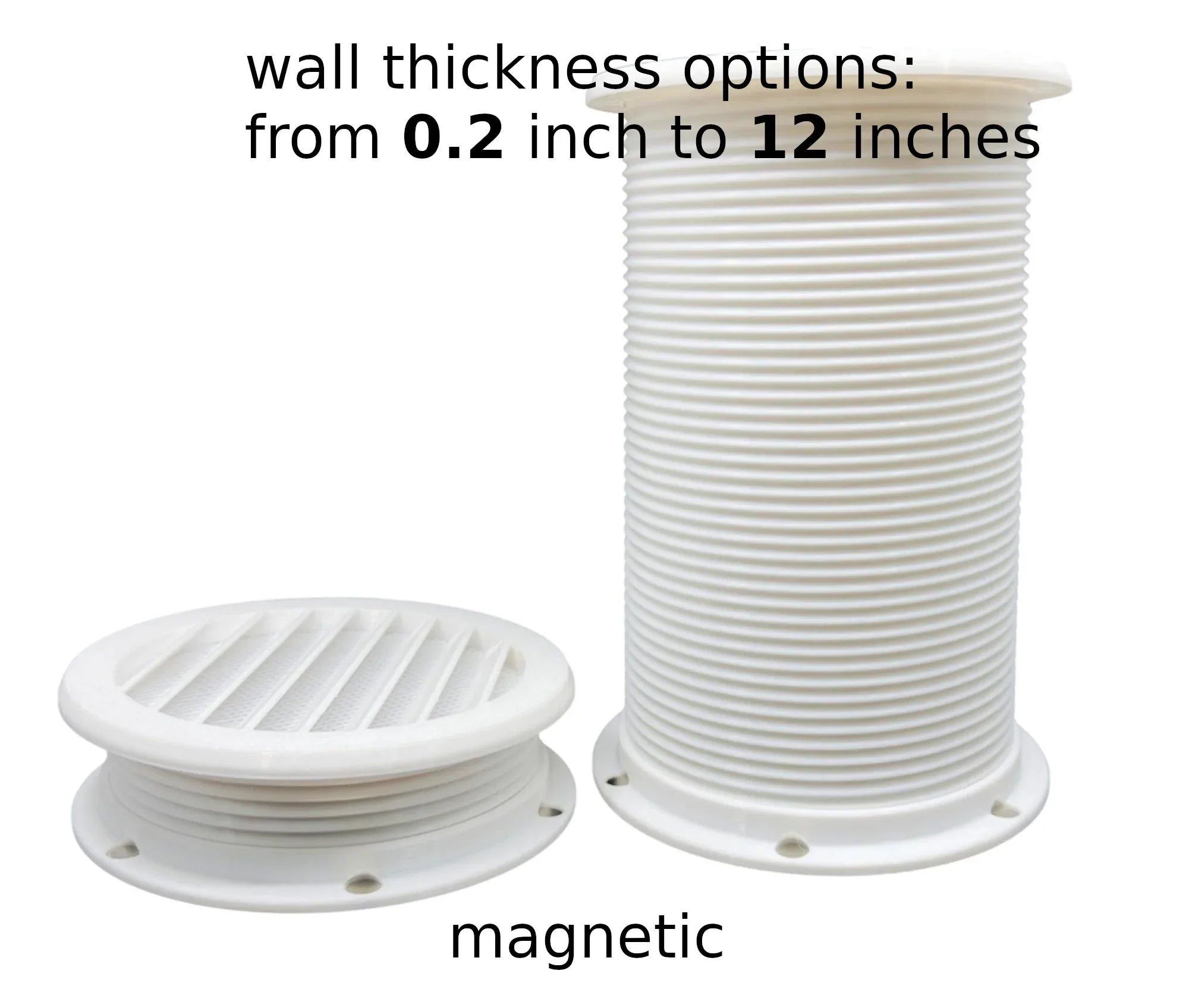 Portable Air Conditioner Through-Wall Vent Kit with Magnetic Tube Attachment (Type G) - Intulon