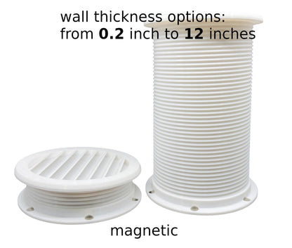 Portable Air Conditioner Vent Kit with Magnetic Tube Attachment For RVs and Houses (Type G) | Through Wall Vent Kit image 11