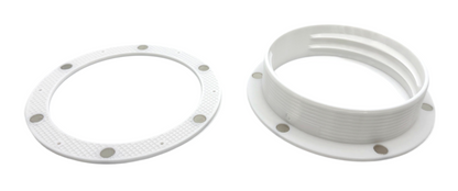 Intulon Magnetic Flange Mount and Magnetic Ring for 6 inch Diameter Tubes | White image 0
