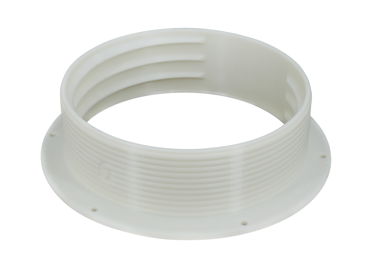 Omni-directional Threaded Wall Flange Mount for 6-inch Portable Air Conditioner Exhaust Tube with Off-Season Plug Kit/Bundle 6MNT-PLUG-KIT by Intulon image 1