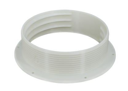 Omni-directional Threaded Wall Flange Mount for 6-inch Portable Air Conditioner Exhaust Tube with Off-Season Plug Kit/Bundle 6MNT-PLUG-KIT by Intulon image 1