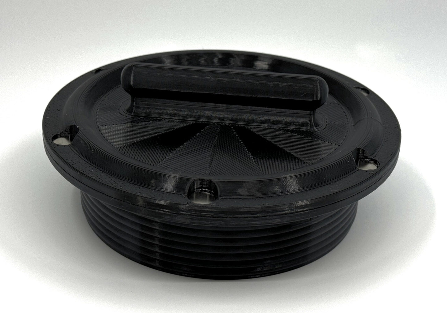 Magnetic Omni-directional Threaded Portable AC Vent Kit, 5 inch Flange Mount with Off-Season Cover | Black | 5MNT-MAG-KIT-BK image 3