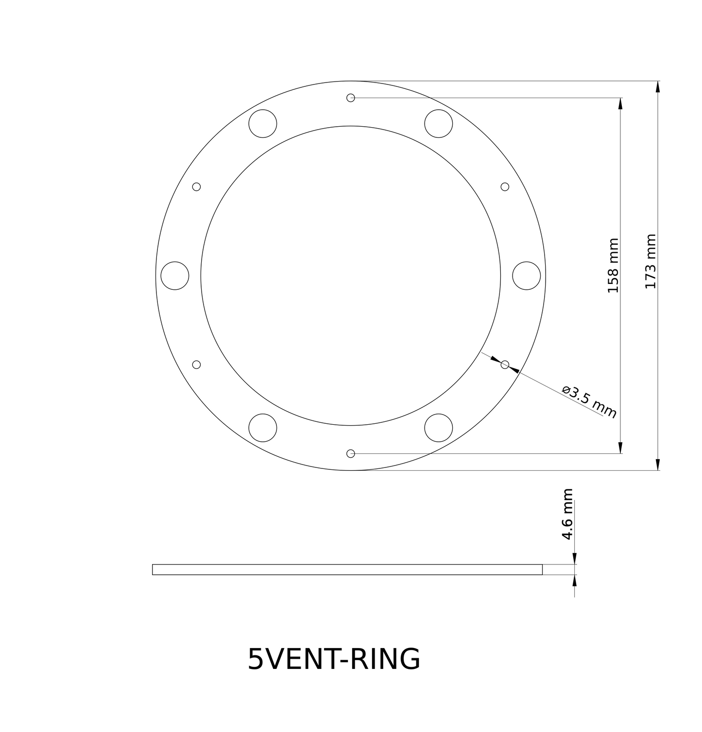 Magnetic Portable Air Conditioner Vent Kit for Campers, RVs and Tents with Net/Insect Screen and Off-season Cover for 5 inch Tubes  [5VENT-NET-KIT] image 6