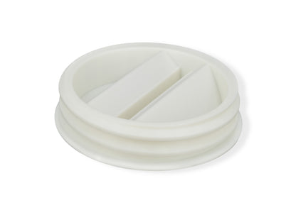 6-inch Tube Portable AC Exhaust Hose Wall Mount Plug - Counter-Clockwise Thread 6CCWPLUG image 1