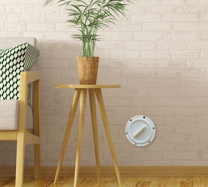 Magnetic Omni-directional Threaded Portable AC Vent Kit, 6 inch Flange Mount with Off-Season Cover | White | 6MNT-MAG-KIT-WH image 5