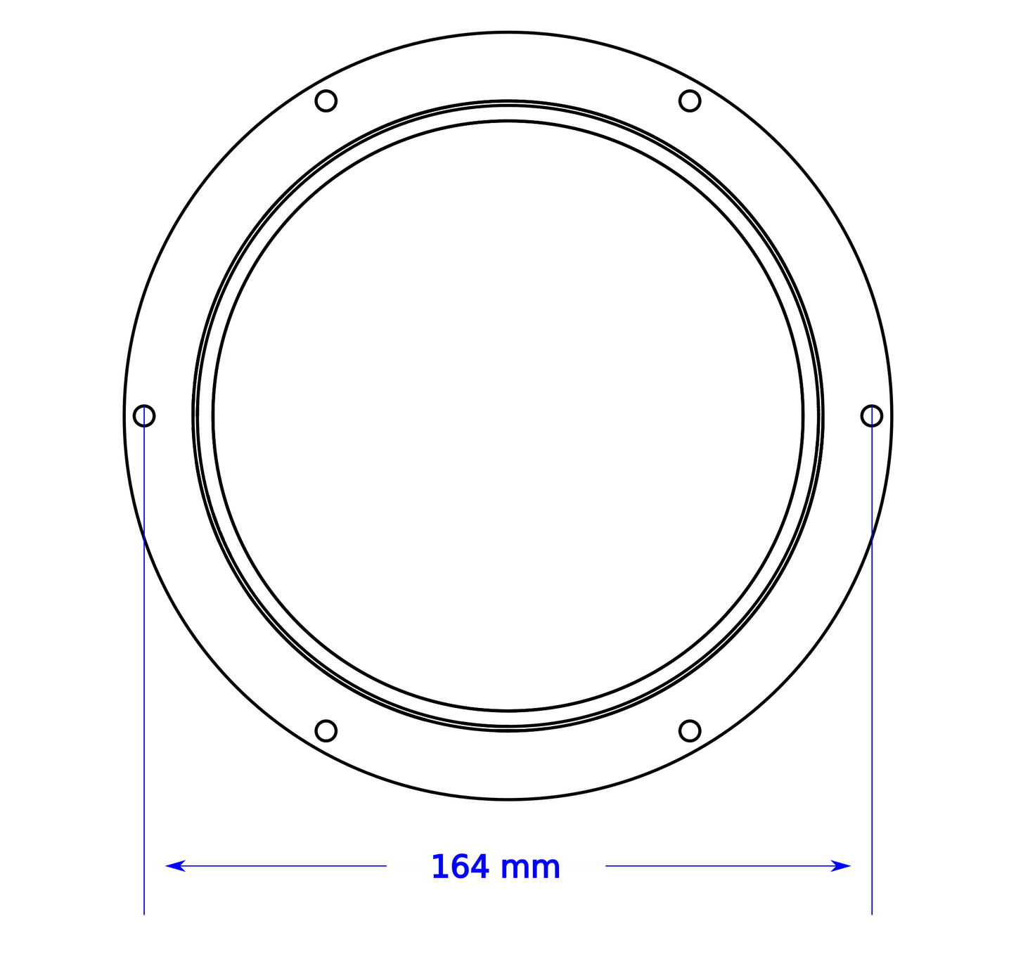 Intulon 5-inch Tube Portable Air Conditioner Exhaust Hose Flange Wall Mount - Counter Clockwise Thread 5CCWMOUNT image 4