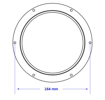 Intulon 5-inch Tube Portable Air Conditioner Exhaust Hose Flange Wall Mount - Counter Clockwise Thread 5CCWMOUNT image 4