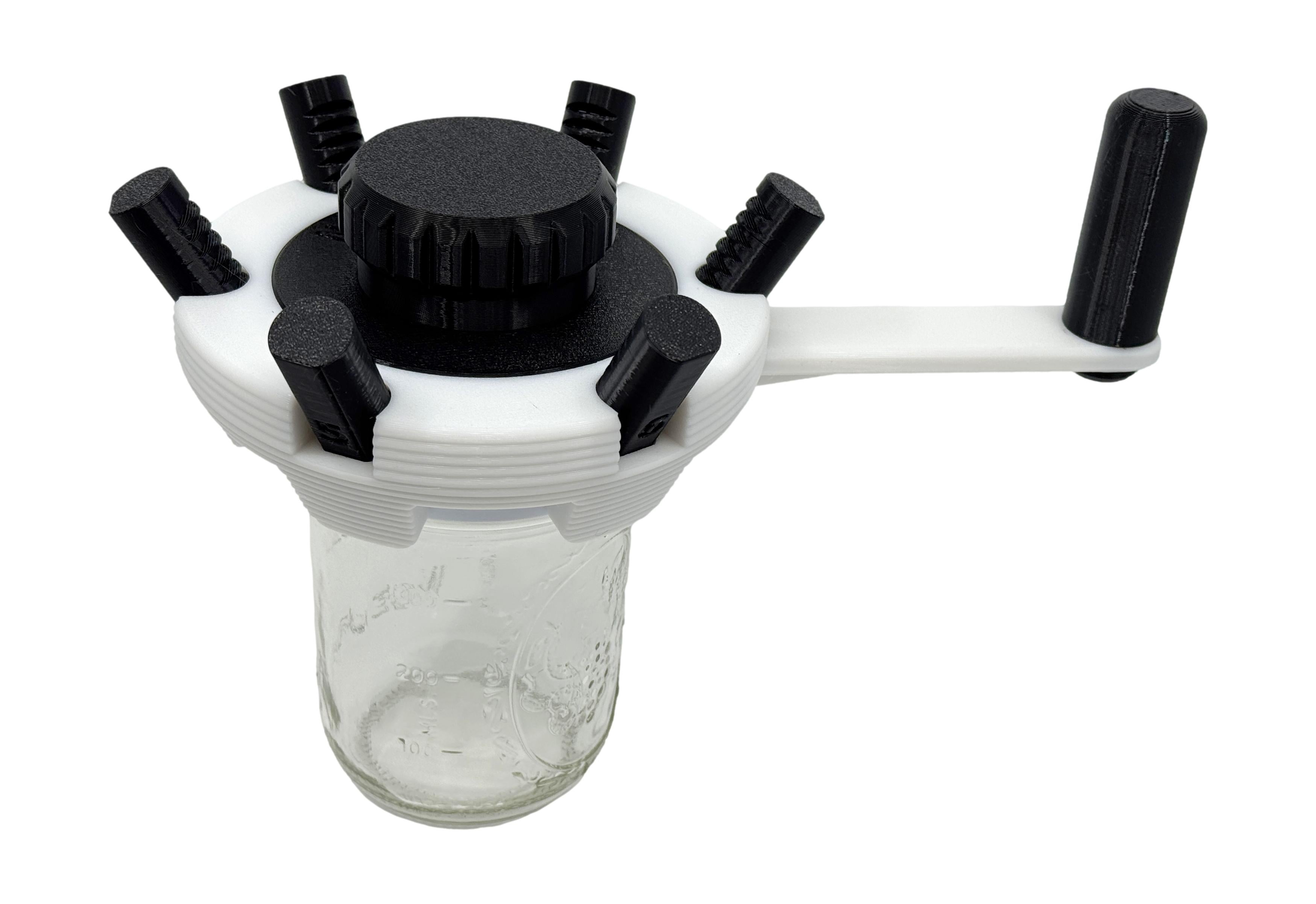 Intulon Jar Lid Opener - Precision-Engineered Kitchen Utensil for Opening Jam Gelato Mason Jar Lids with High-Grip Surface & Ergonomic Handle
