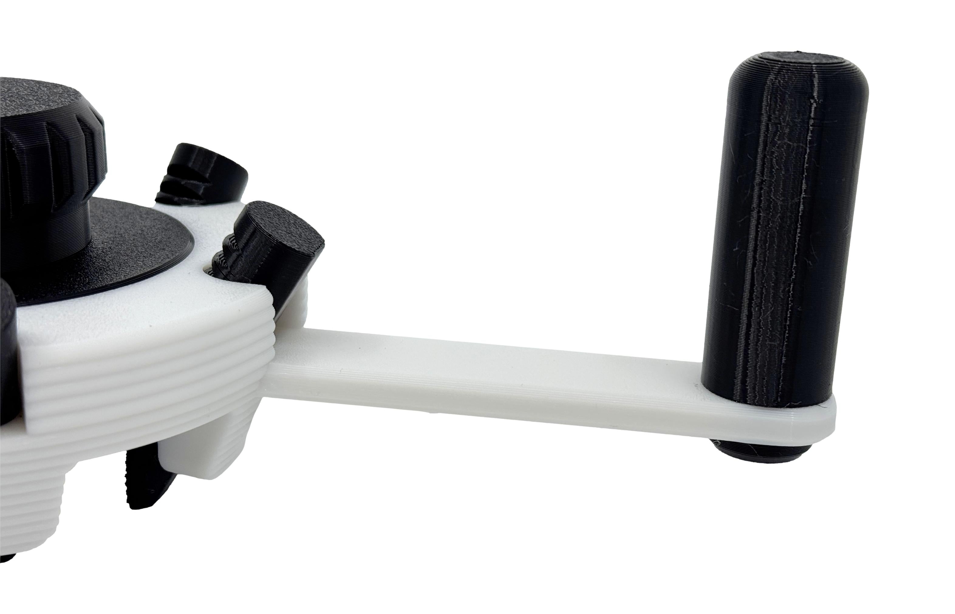 Intulon Jar Lid Opener - Precision-Engineered Kitchen Utensil for Opening Jam Gelato Mason Jar Lids with High-Grip Surface & Ergonomic Handle