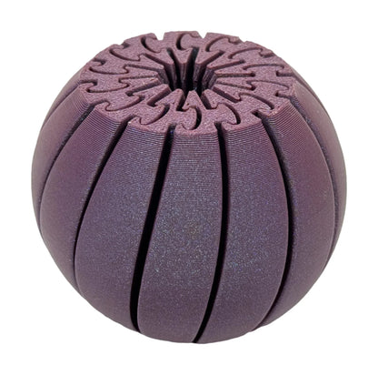 Intulon 3D-Printed Fidget Ball - 14 Section Design for Stress Relief and Entertainment - 3 Inch Diameter - Intulon