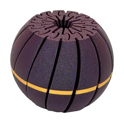 Intulon 3D-Printed Fidget Ball - 14 Section Design for Stress Relief and Entertainment - 3 Inch Diameter - Intulon