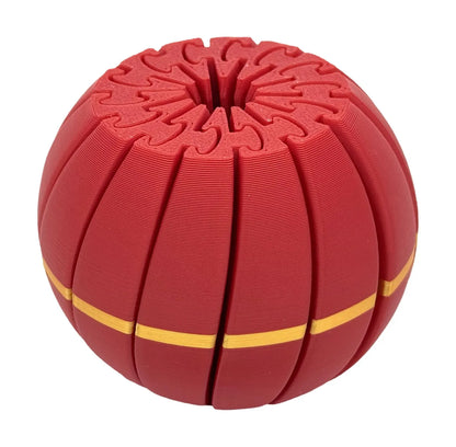 Intulon 3D-Printed Fidget Ball - 14 Section Design for Stress Relief and Entertainment - 3 Inch Diameter - Intulon