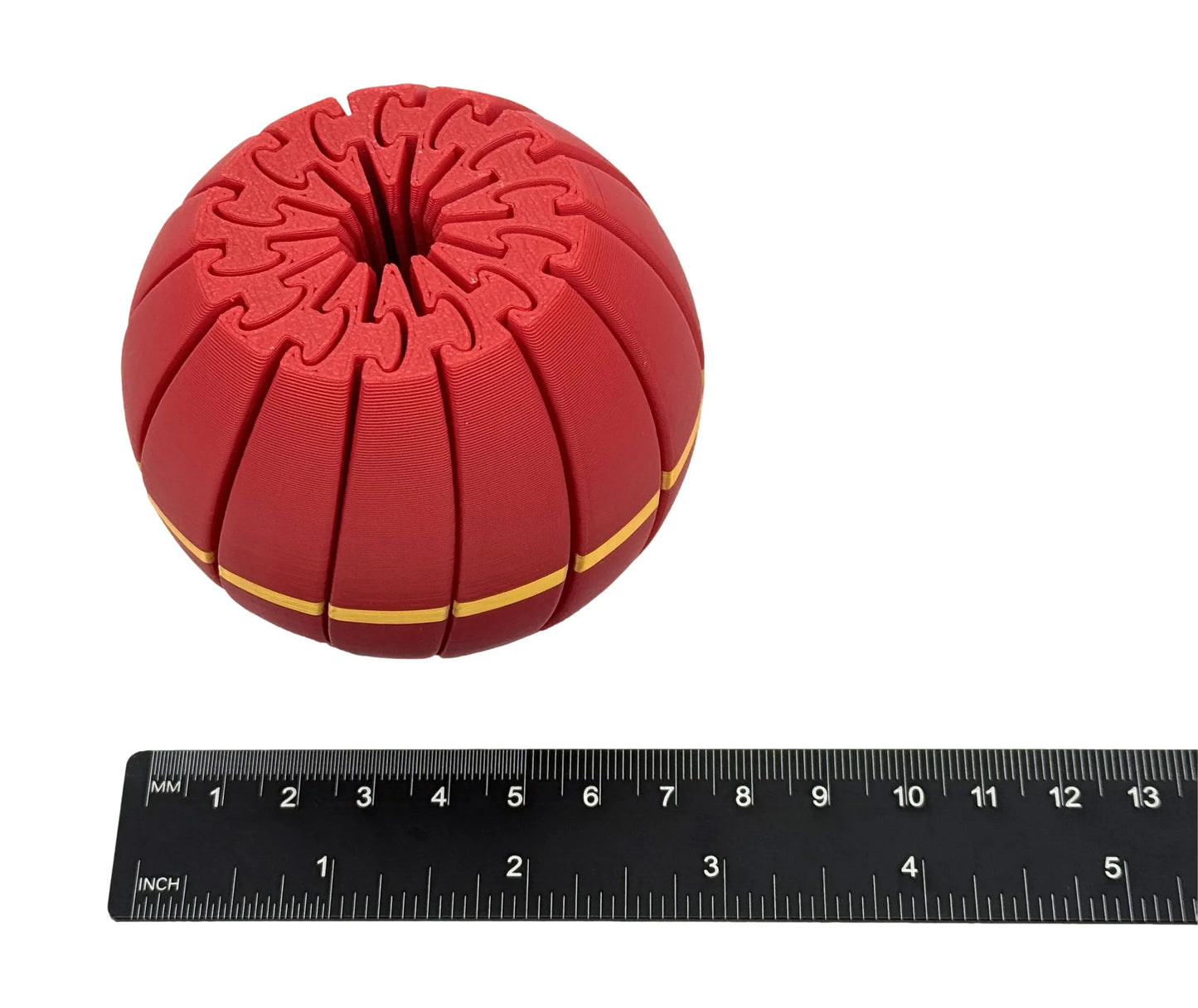 Intulon 3D-Printed Fidget Ball - 14 Section Design for Stress Relief and Entertainment - 3 Inch Diameter - Intulon