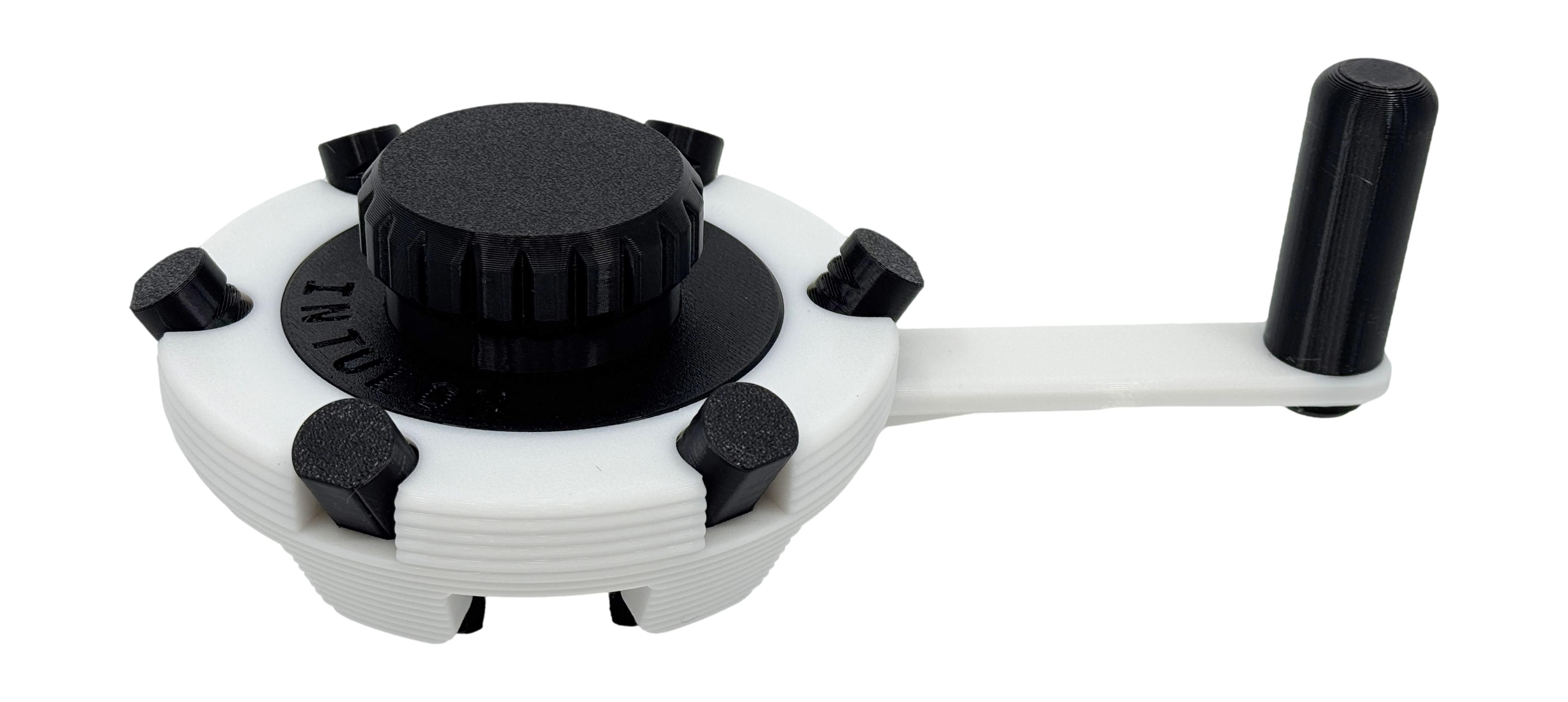 Intulon Jar Lid Opener - Precision-Engineered Kitchen Utensil for Opening Jam Gelato Mason Jar Lids with High-Grip Surface & Ergonomic Handle
