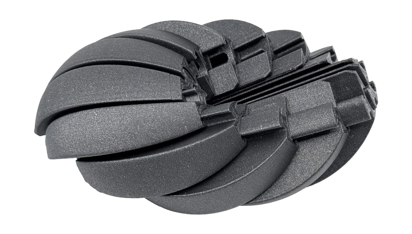 Intulon 3D-Printed Fidget Ball - 14 Section Design for Stress Relief and Entertainment - 3 Inch Diameter - Intulon