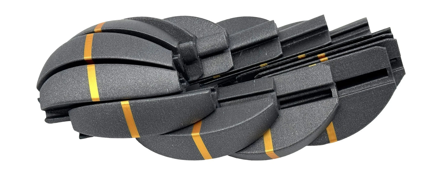 Intulon 3D-Printed Fidget Ball - 14 Section Design for Stress Relief and Entertainment - 3 Inch Diameter - Intulon