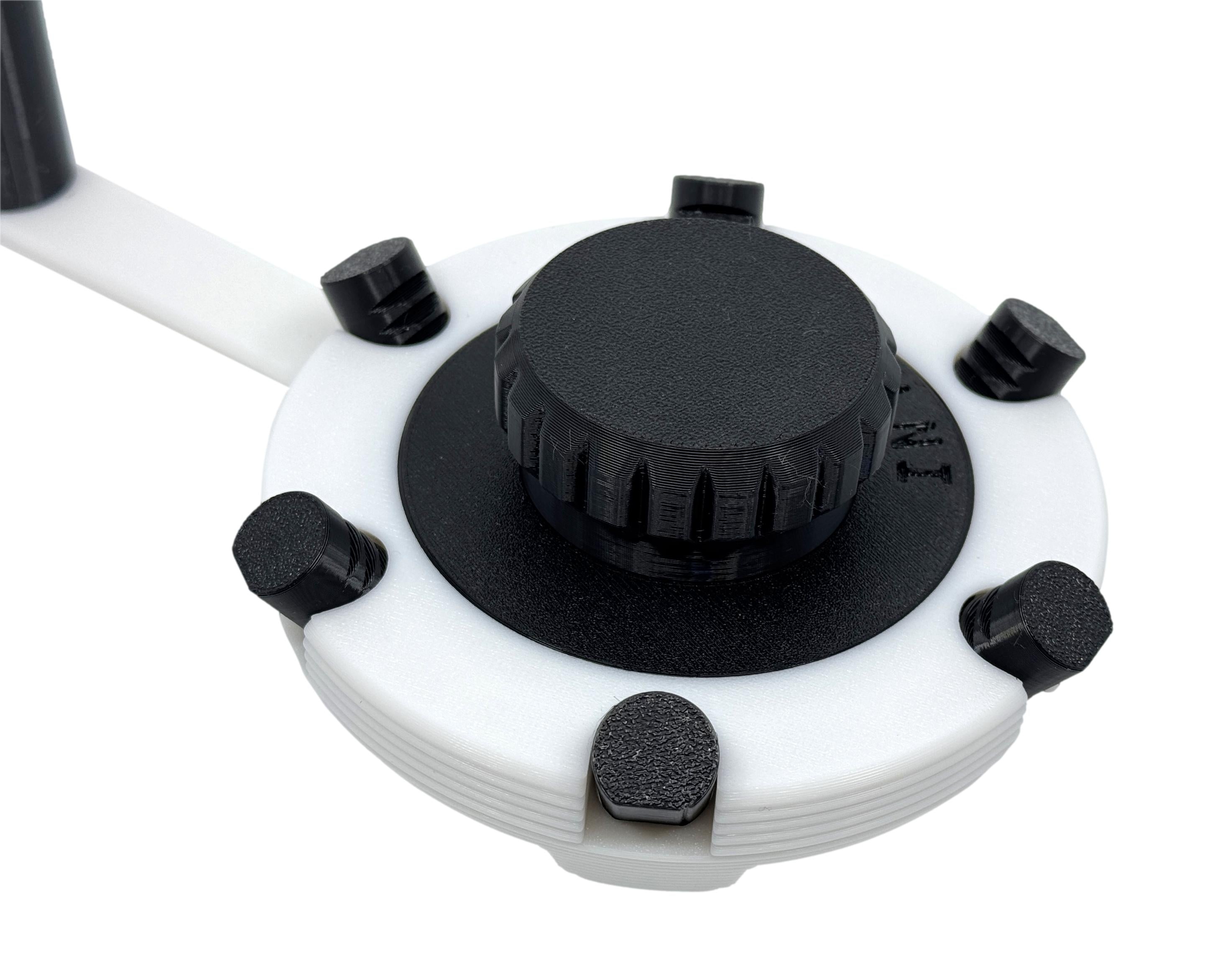 Intulon Jar Lid Opener - Precision-Engineered Kitchen Utensil for Opening Jam Gelato Mason Jar Lids with High-Grip Surface & Ergonomic Handle